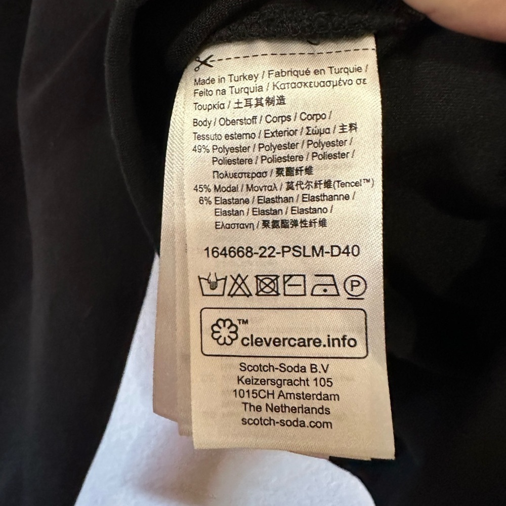 Scotch & Soda Good Luck Charm Voluminous Sleeved Black Sweater - Size XS - Picture 6 of 7